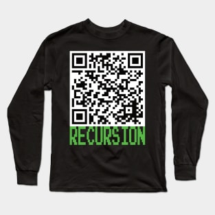 Recursion QR Code Long Sleeve T-Shirt